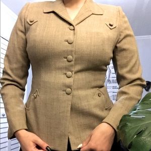 1940s True Vintage Wool Blazer Plus Size!